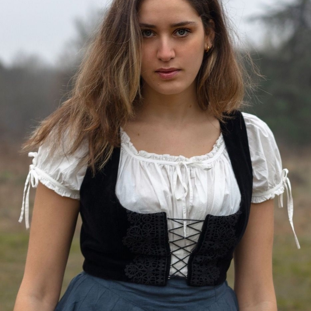 Voriagh Daria Bodice In Black Velvet